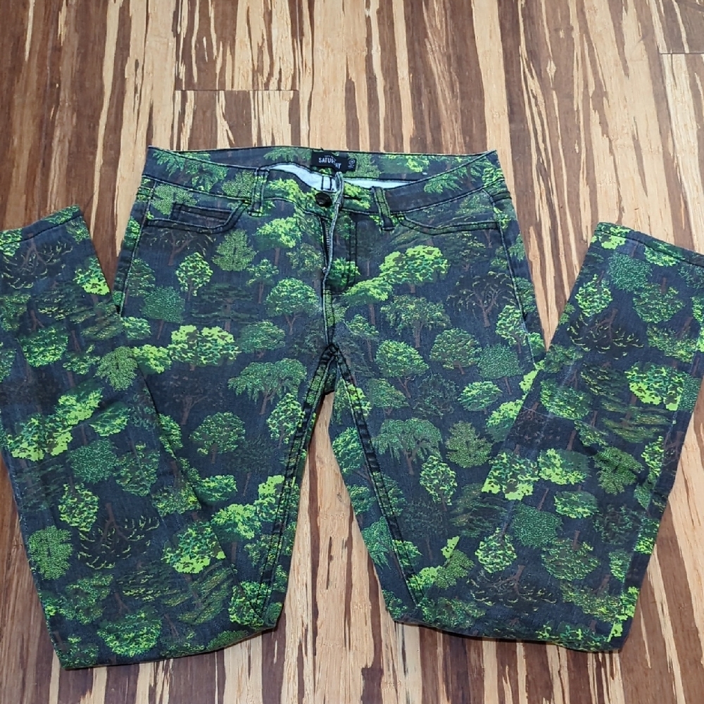 Kate Spade Saturday Green Tree Patterned Fabric